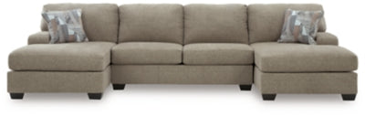 Newellen Sectional with Double Chaise - Ideal Furniture (Fresno,CA) 