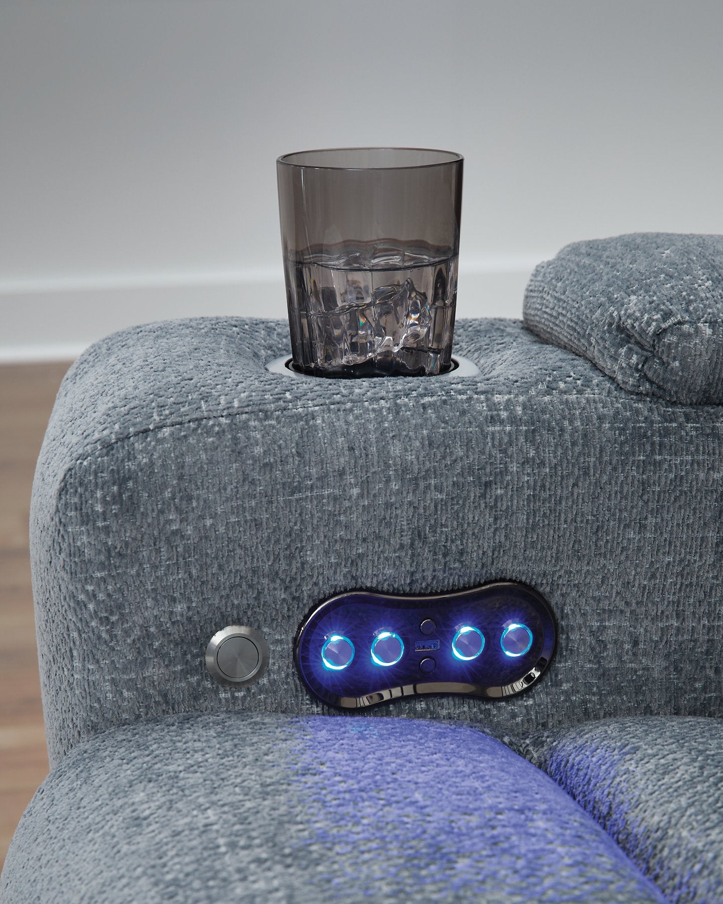 Studio Cave Power Reclining Loveseat with Console - Ideal Furniture (Fresno,CA) 