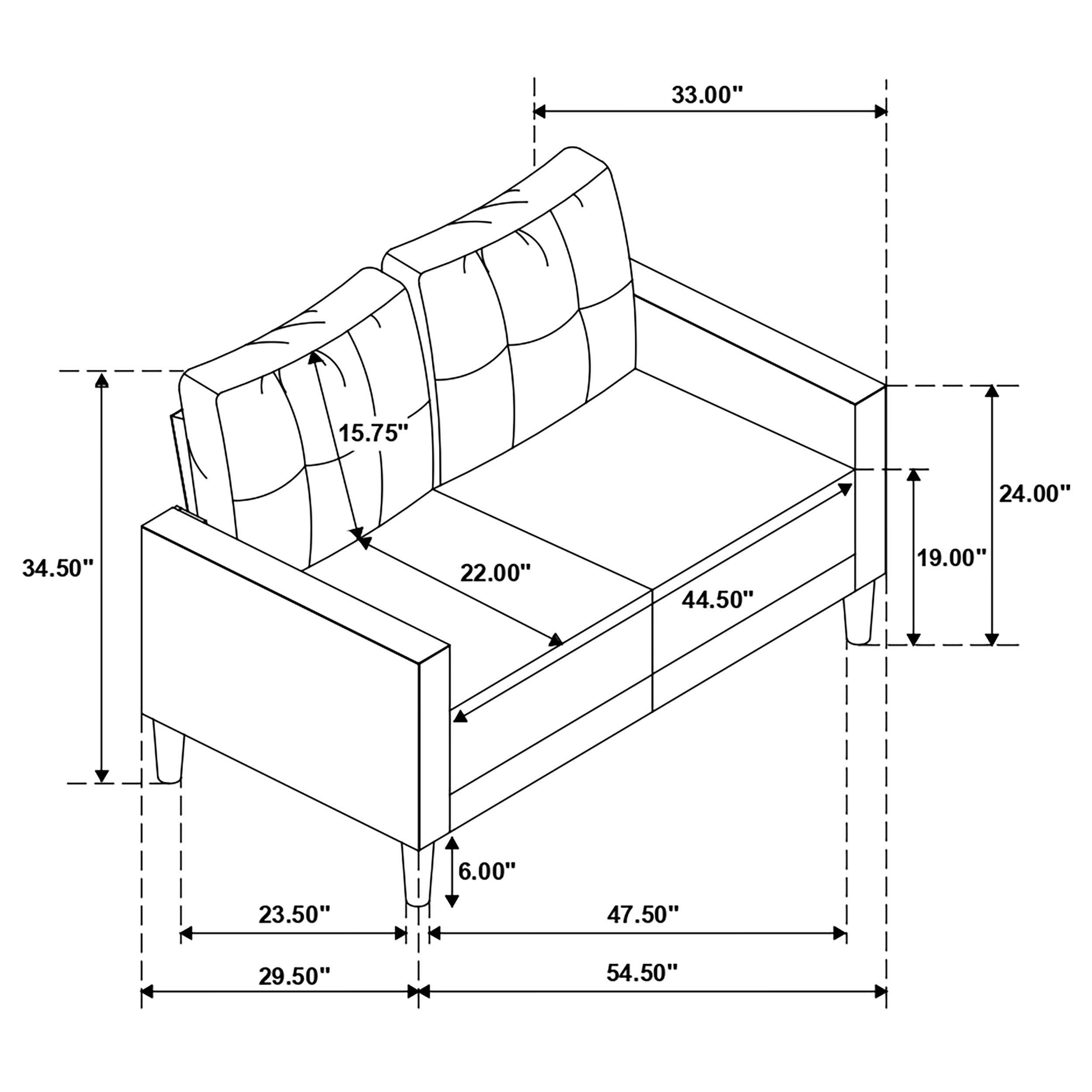 Bowen Stationary 3 Pc Sets - Ideal Furniture (Fresno,CA) 