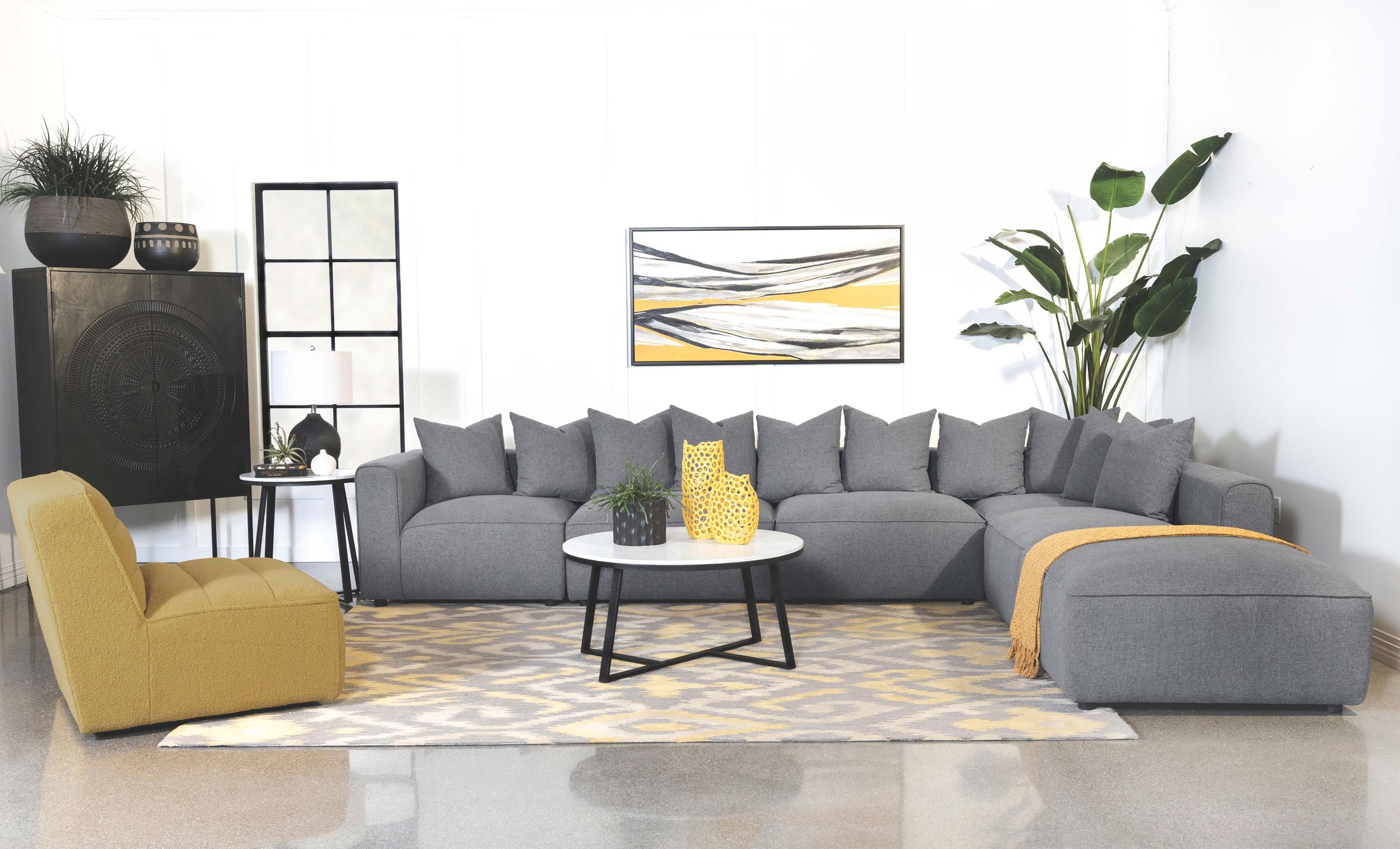 Jennifer Upholstered Corner Chair - Ideal Furniture (Fresno,CA) 