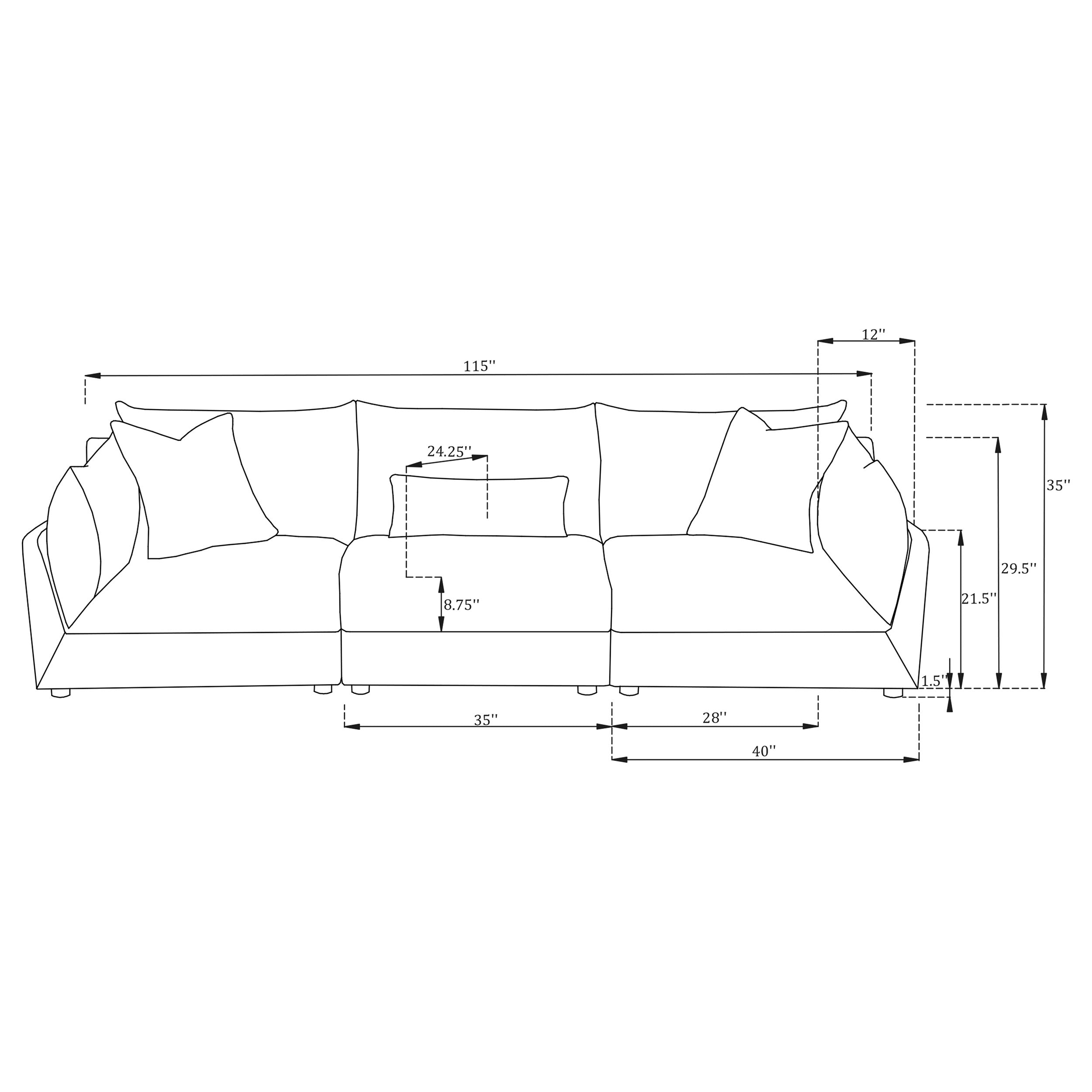 Sasha Stationary Sofas - Ideal Furniture (Fresno,CA) 