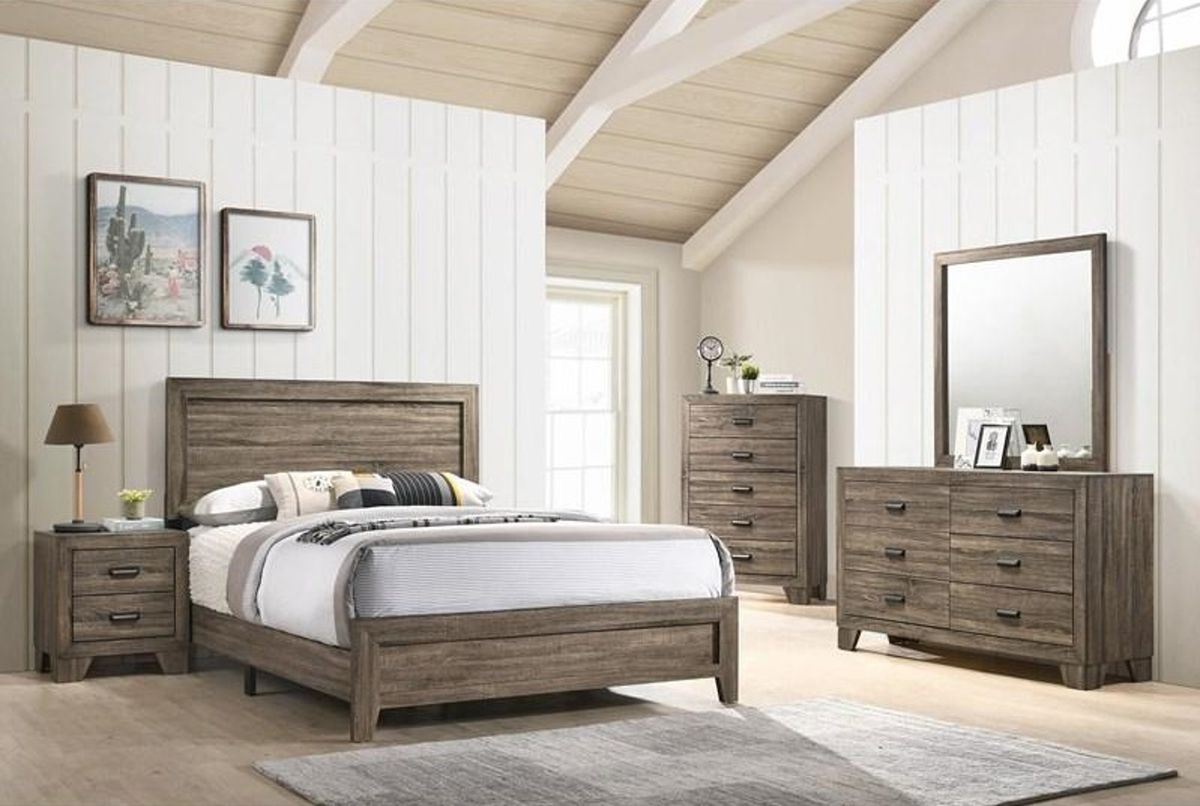 Crown Mark Millie Queen Panel Bed in Grey B9200-Q-BED - Ideal Furniture (Fresno,CA) 