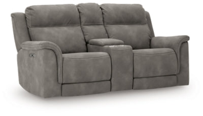 Next-Gen DuraPella Power Reclining Loveseat with Console - Ideal Furniture (Fresno,CA) 