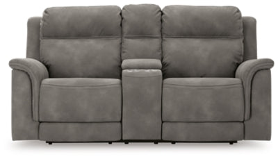 Next-Gen DuraPella Power Reclining Loveseat with Console - Ideal Furniture (Fresno,CA) 