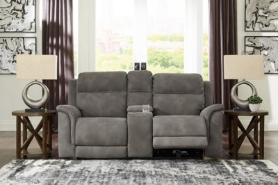 Next-Gen DuraPella Power Reclining Loveseat with Console - Ideal Furniture (Fresno,CA) 