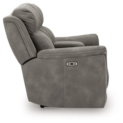 Next-Gen DuraPella Power Reclining Loveseat with Console - Ideal Furniture (Fresno,CA) 