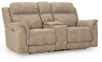 Next-Gen DuraPella Power Reclining Loveseat with Console - Ideal Furniture (Fresno,CA) 
