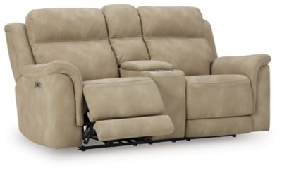 Next-Gen DuraPella Power Reclining Loveseat with Console - Ideal Furniture (Fresno,CA) 