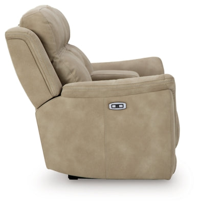 Next-Gen DuraPella Power Reclining Loveseat with Console - Ideal Furniture (Fresno,CA) 