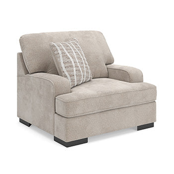 High Profile Chair & Ottoman Living Room Set - Ideal Furniture (Fresno,CA) 