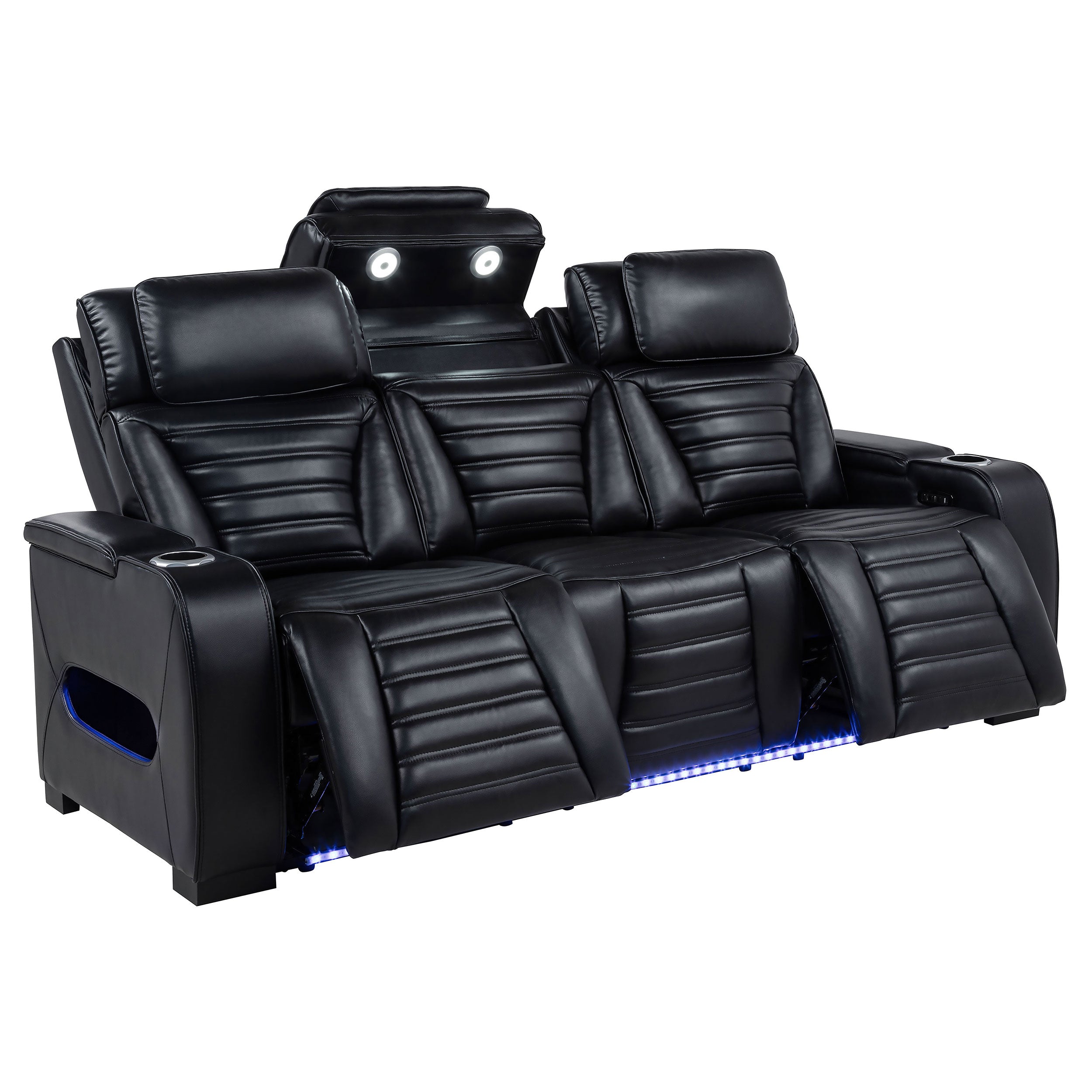 Zuma Dual Power Reclining Sofa Set - Ideal Furniture (Fresno,CA) 