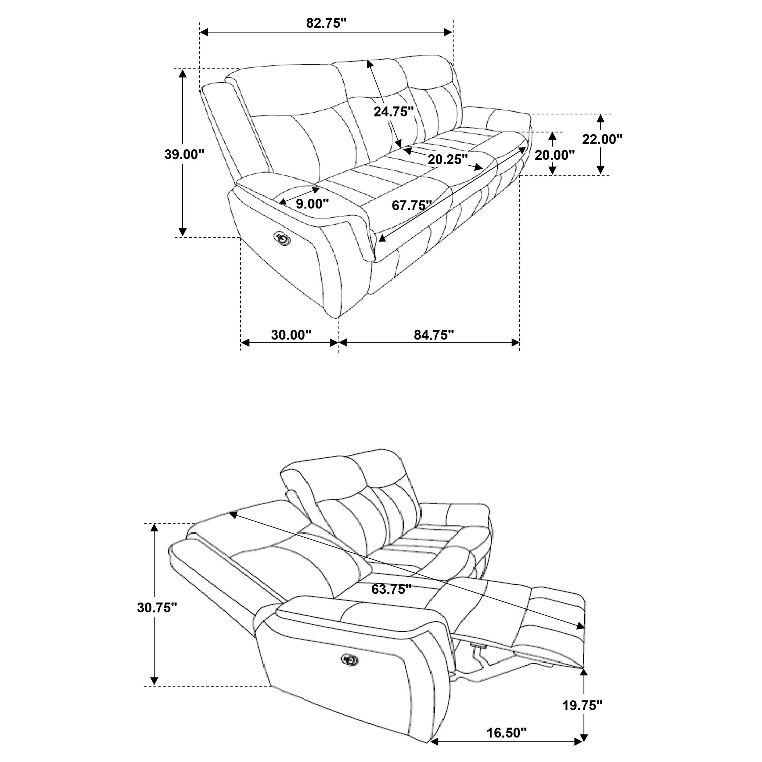 Lawrence Reclining Sofa