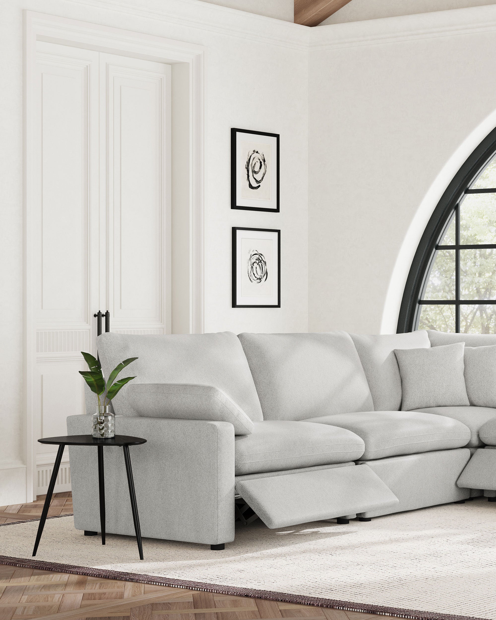 Collins Sectionals White - Ideal Furniture (Fresno,CA) 