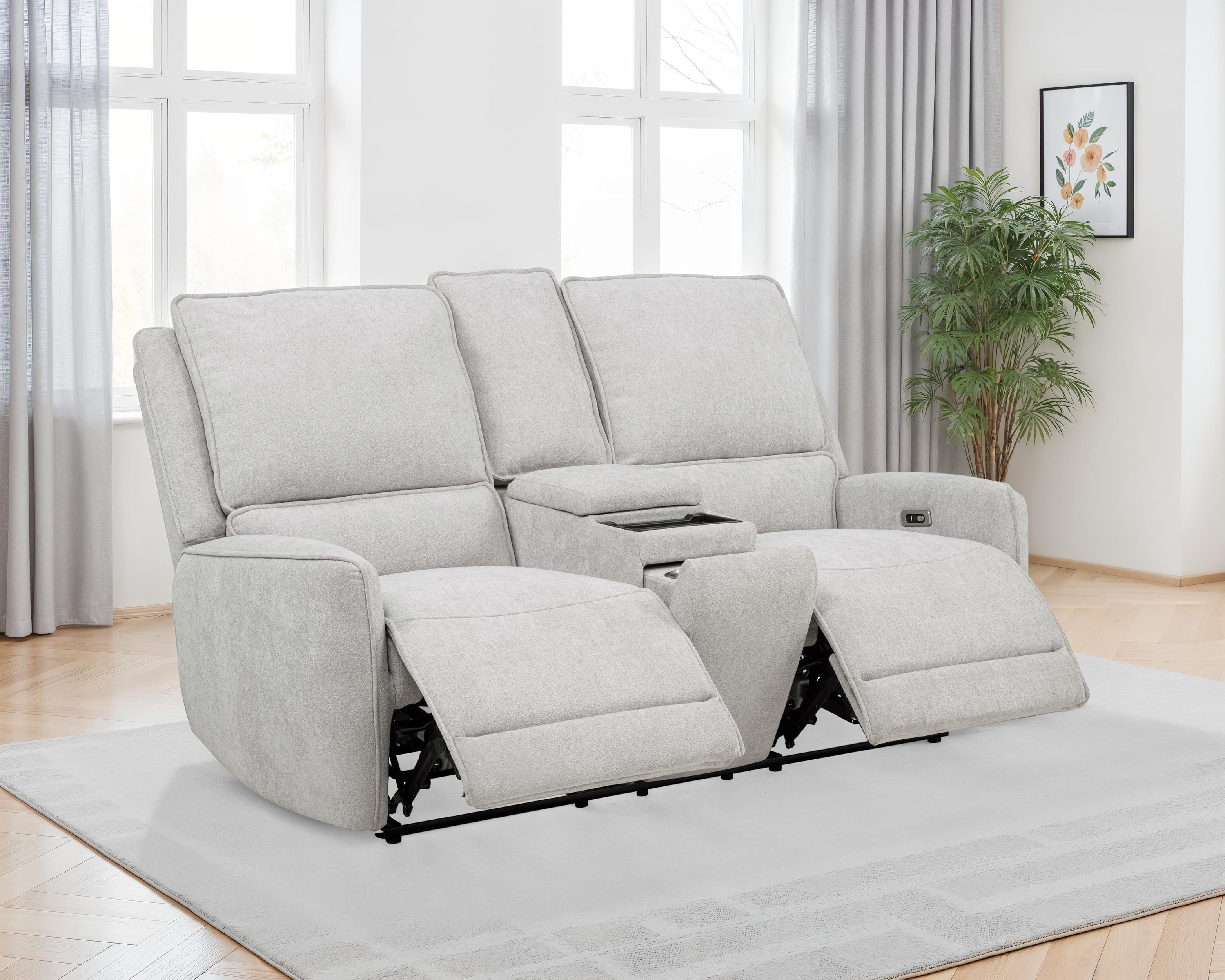 Sylmar Power Reclining Loveseat - Ideal Furniture (Fresno,CA) 