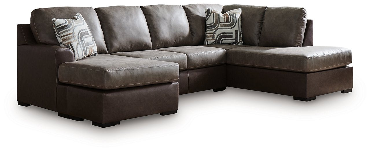 Castille Way Sleeper Sectional with Chaise - Ideal Furniture (Fresno,CA) 