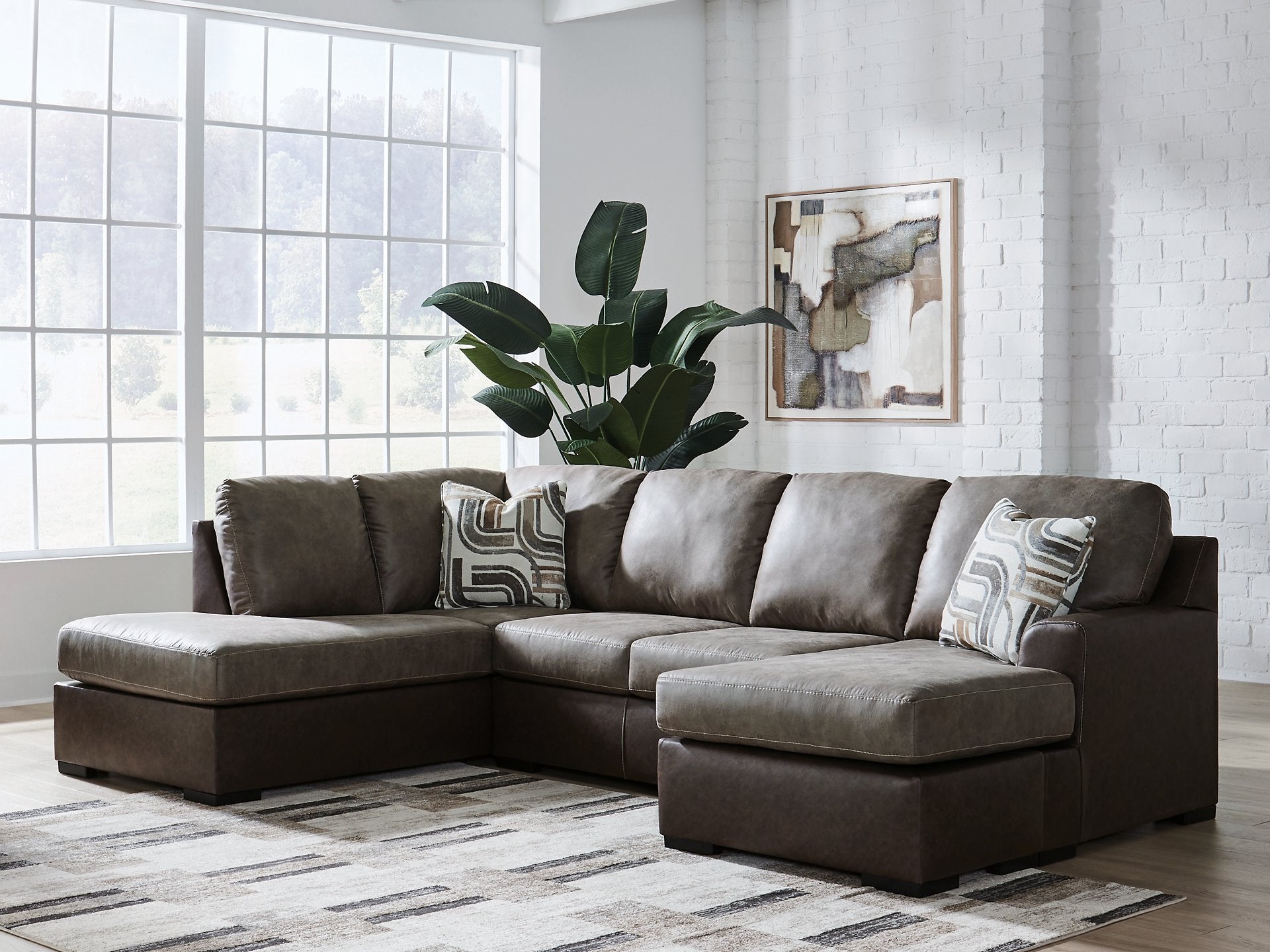 Castille Way Sectional with Chaise - Ideal Furniture (Fresno,CA) 