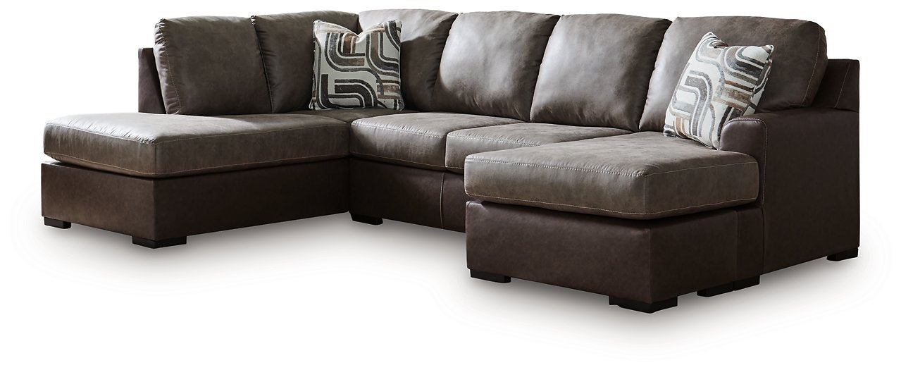 Castille Way Sleeper Sectional with Chaise - Ideal Furniture (Fresno,CA) 