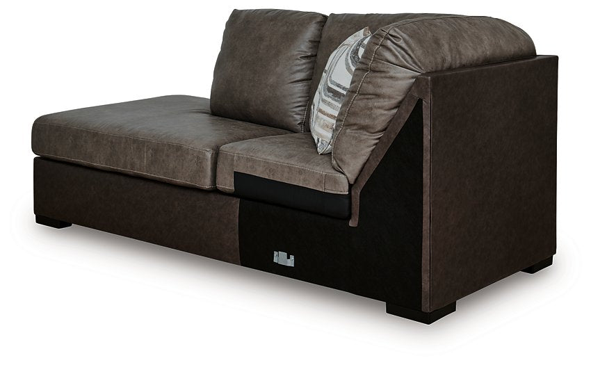 Castille Way Sleeper Sectional with Chaise - Ideal Furniture (Fresno,CA) 