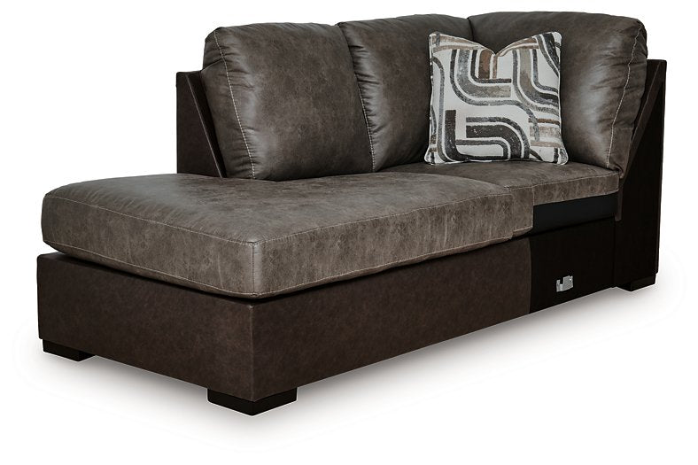 Castille Way Sleeper Sectional with Chaise - Ideal Furniture (Fresno,CA) 