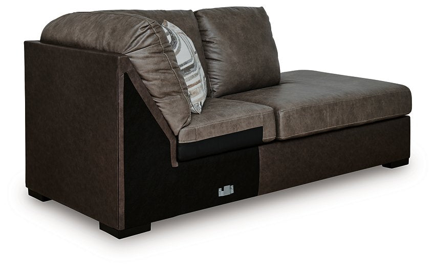 Castille Way Sleeper Sectional with Chaise - Ideal Furniture (Fresno,CA) 