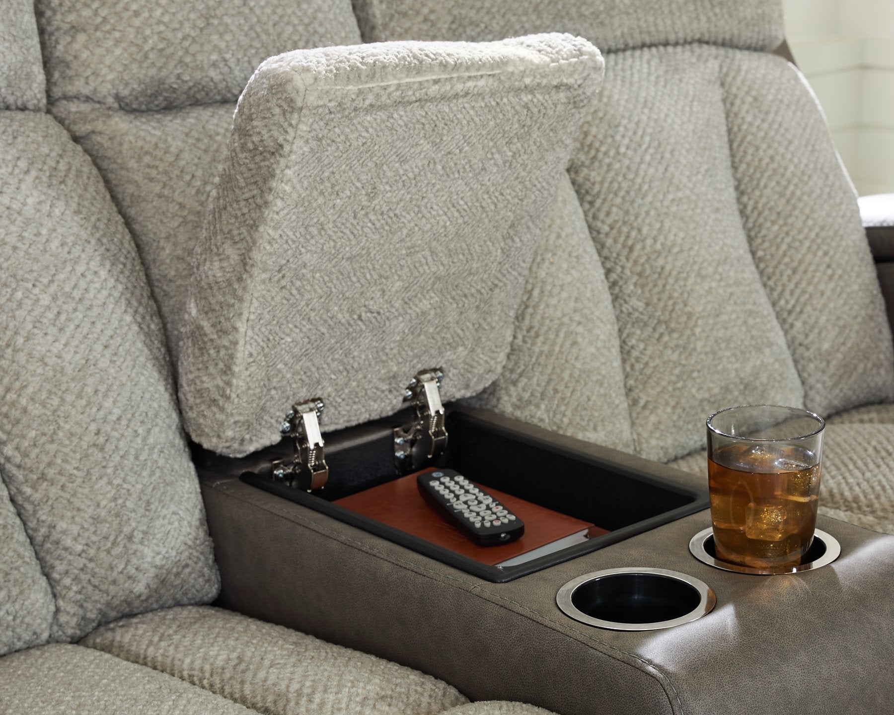 WhipLash Power Reclining Loveseat with Console - Ideal Furniture (Fresno,CA) 