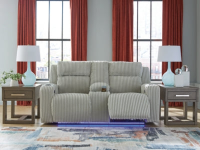 Forest Lake Power Reclining Loveseat with Console - Ideal Furniture (Fresno,CA) 