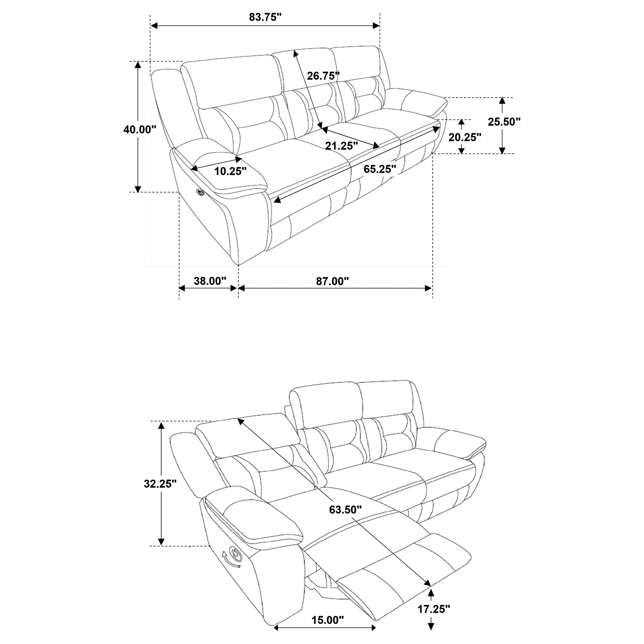 Greer Reclining 3 Pc Sets