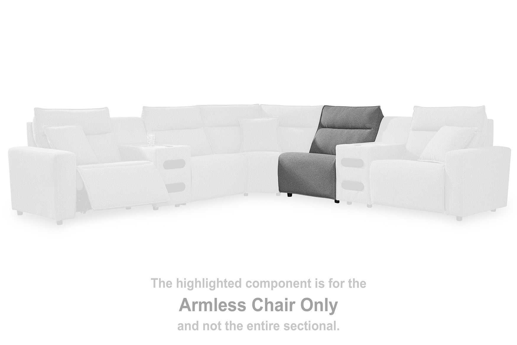 Modmax Reclining Sectional with Audio Console - Ideal Furniture (Fresno,CA) 