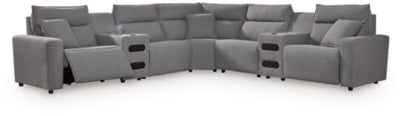 Modmax II Power Reclining Sectional with Audio Consoles - Ideal Furniture (Fresno,CA) 