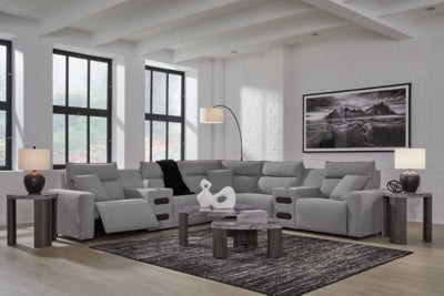 Modmax II Power Reclining Sectional with Audio Consoles - Ideal Furniture (Fresno,CA) 