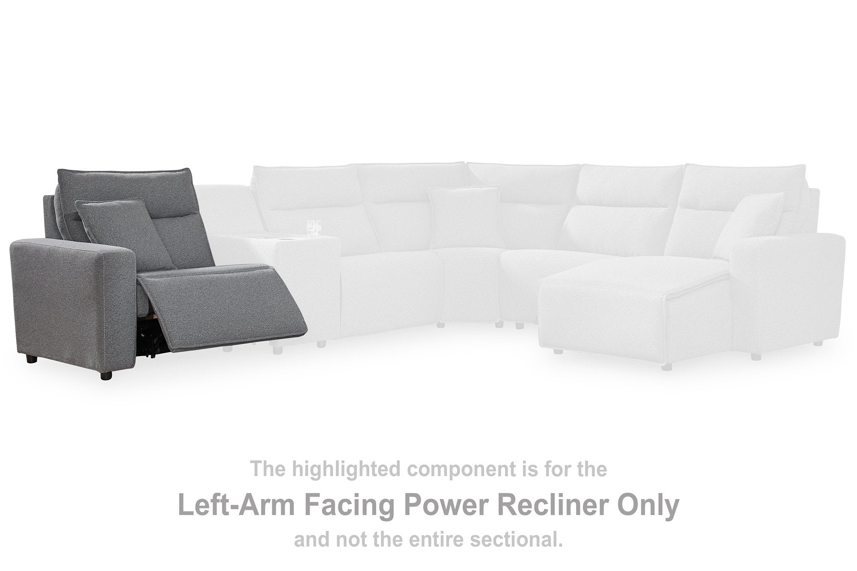 Modmax Reclining Sectional with Console - Ideal Furniture (Fresno,CA) 