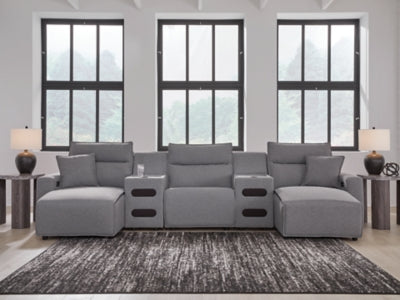 Modmax Power Reclining Sectional with Chaise - Ideal Furniture (Fresno,CA) 