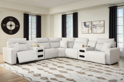 Modmax II Power Reclining Sectional with Audio Consoles - Ideal Furniture (Fresno,CA) 