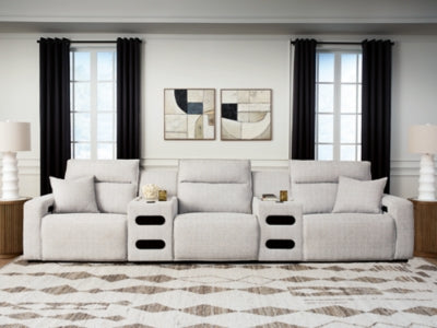 Modmax II Power Reclining Sectional with Audio Consoles - Ideal Furniture (Fresno,CA) 