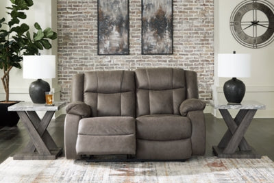 First Base Reclining Loveseat - Ideal Furniture (Fresno,CA) 