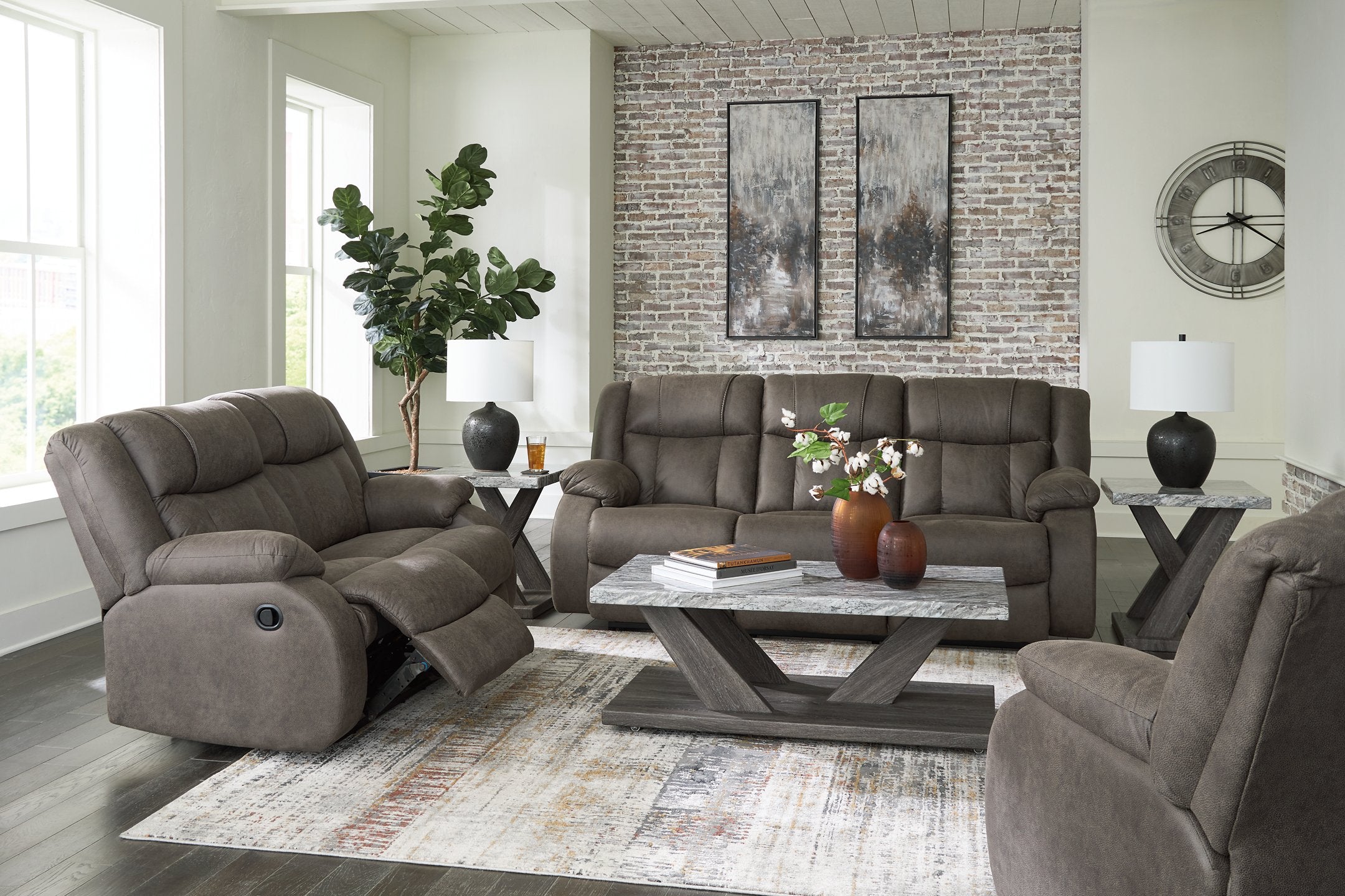 First Base Living Room Set - Ideal Furniture (Fresno,CA) 