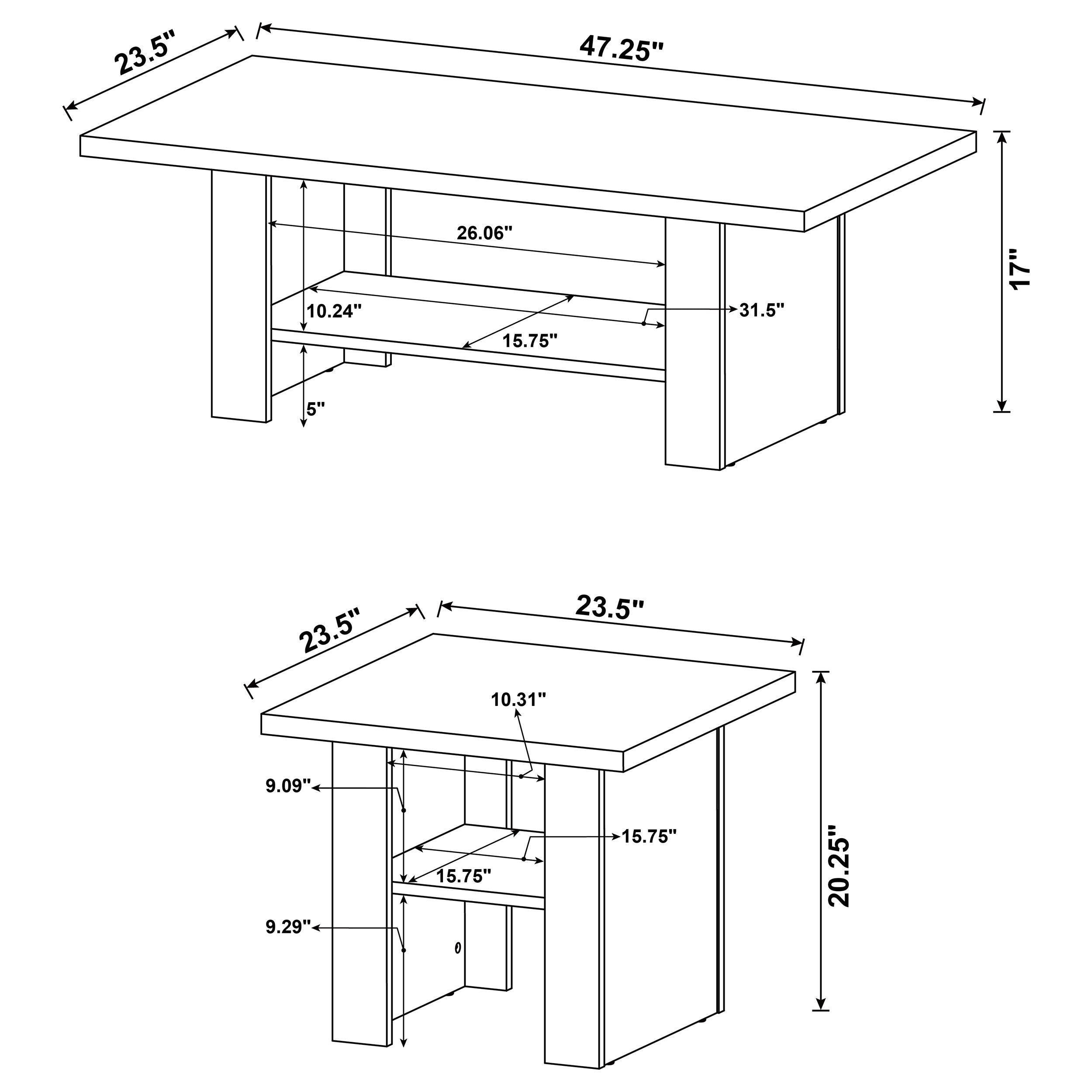 Rodez Coffee Table Set - Ideal Furniture (Fresno,CA) 