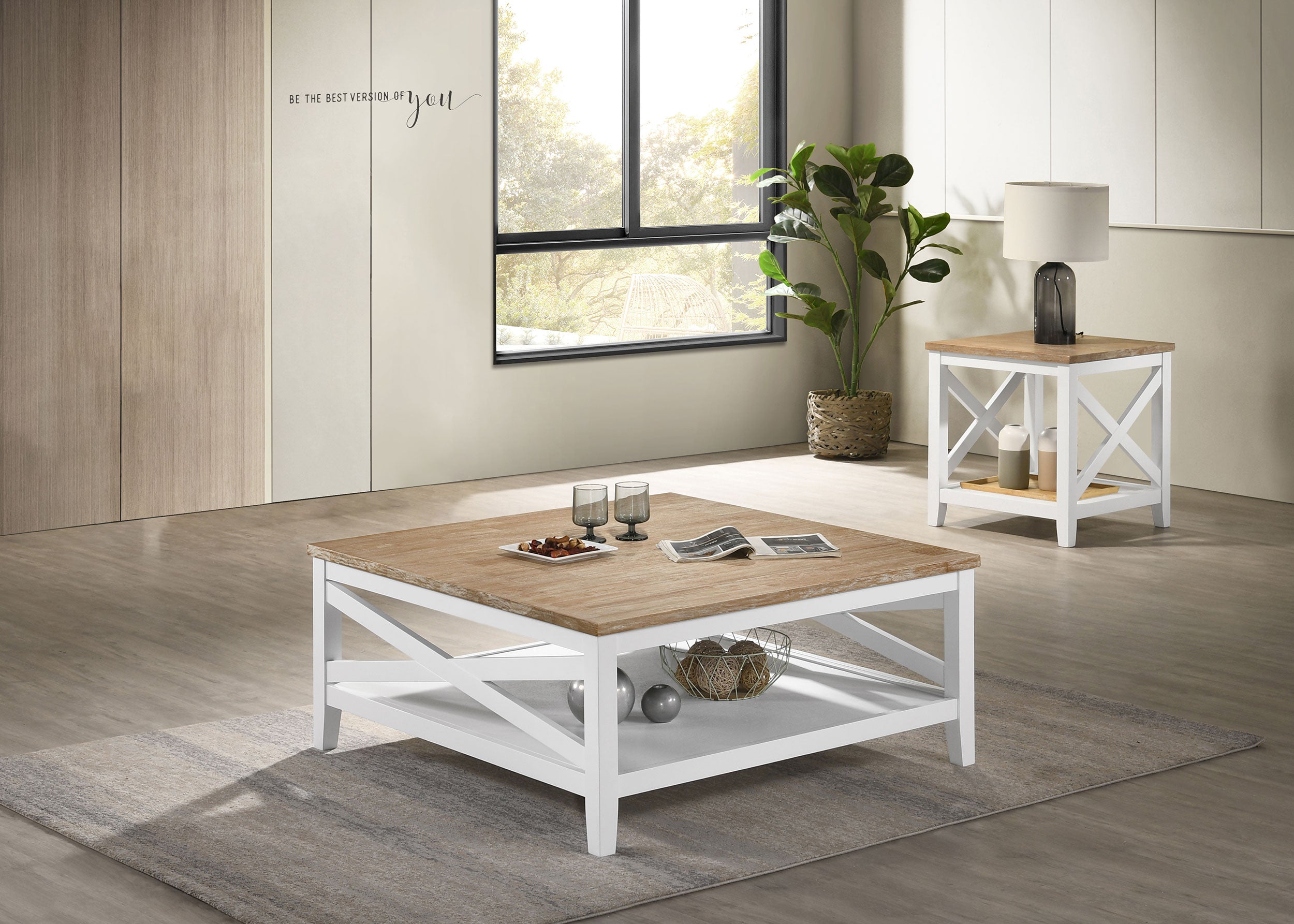 Hollis Coffee Table Sets - Ideal Furniture (Fresno,CA) 
