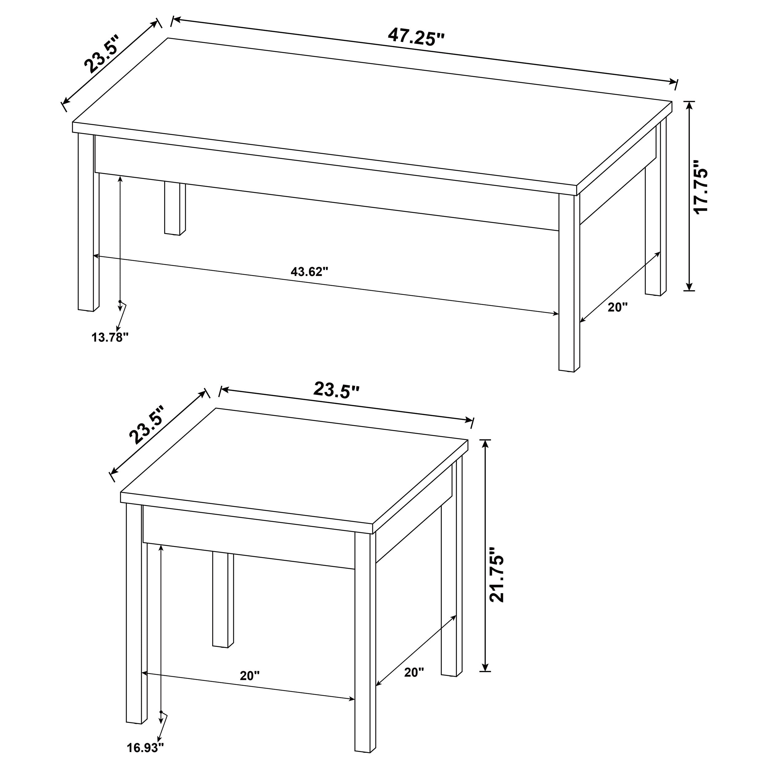 Stacie Coffee Table Set - Ideal Furniture (Fresno,CA) 