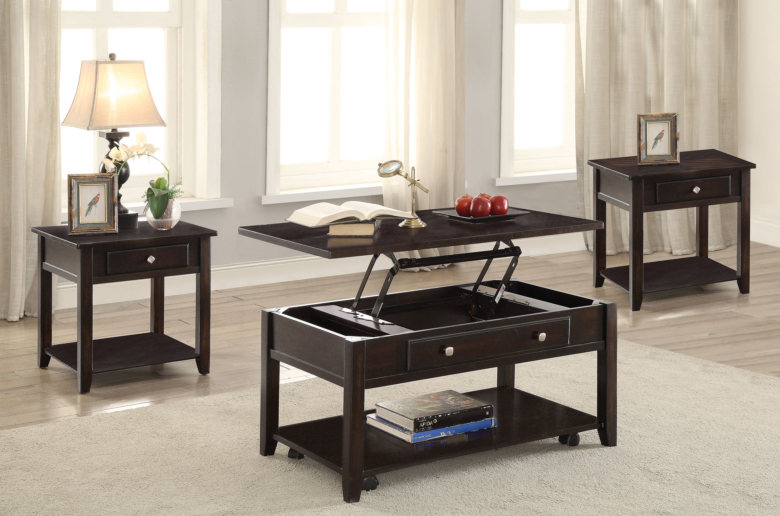 Bradford Coffee Table Sets - Ideal Furniture (Fresno,CA) 