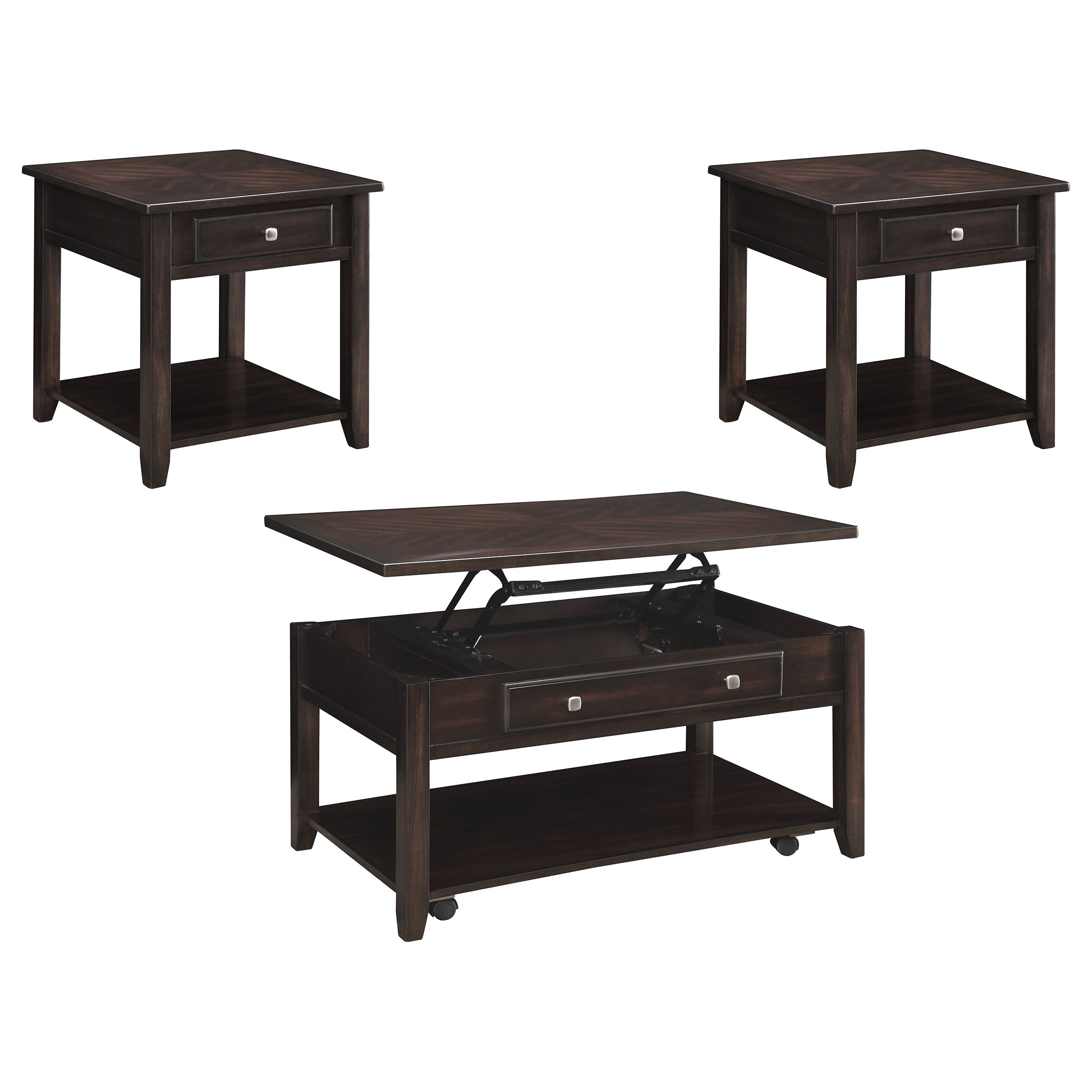 Bradford Coffee Table Sets - Ideal Furniture (Fresno,CA) 