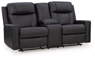 Mackmenville Reclining Loveseat with Console - Ideal Furniture (Fresno,CA) 