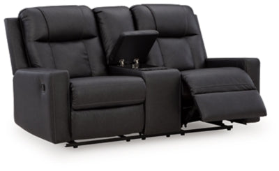 Mackmenville Reclining Loveseat with Console - Ideal Furniture (Fresno,CA) 