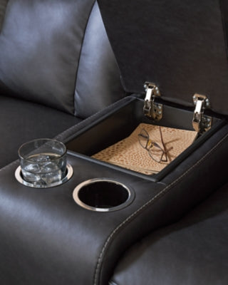 Mackmenville Reclining Loveseat with Console - Ideal Furniture (Fresno,CA) 