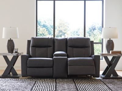Mackmenville Reclining Loveseat with Console - Ideal Furniture (Fresno,CA) 
