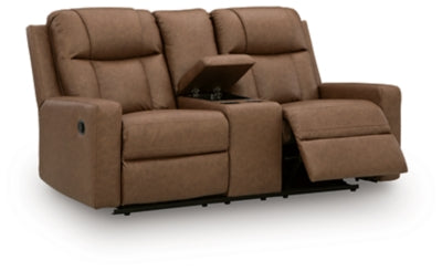 Mackmenville Reclining Loveseat with Console - Ideal Furniture (Fresno,CA) 