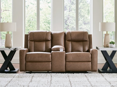 Mackmenville Reclining Loveseat with Console - Ideal Furniture (Fresno,CA) 
