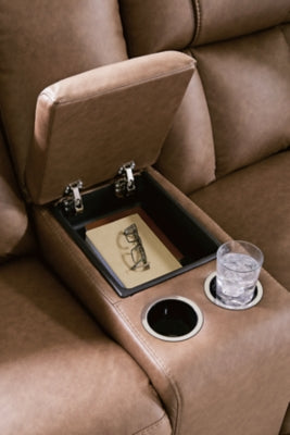 Mackmenville Reclining Loveseat with Console - Ideal Furniture (Fresno,CA) 