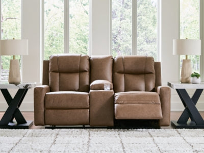 Mackmenville Reclining Loveseat with Console - Ideal Furniture (Fresno,CA) 