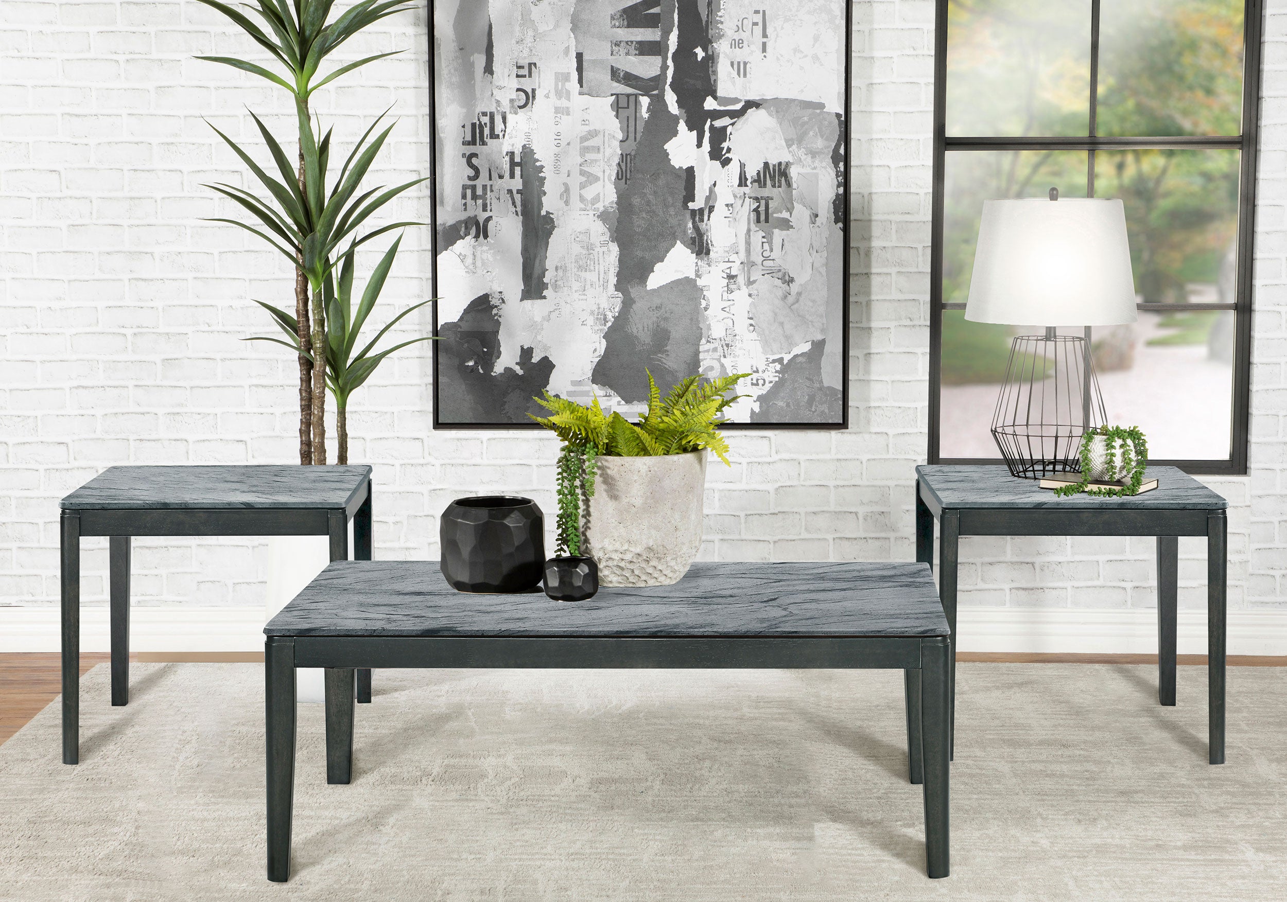 Mozzi Coffee Table Sets - Ideal Furniture (Fresno,CA) 